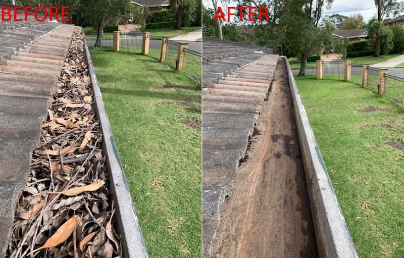 Gutter-Vac Upper North Shore & Northern Beaches gutter cleaning work in Naremburn