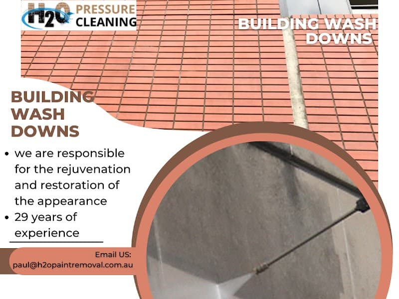 H2O Pressure Cleaning Services and Supplies pressure washing work in Melbourne