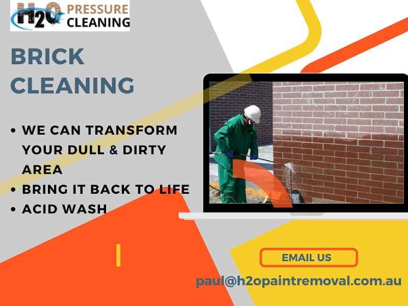 H2O Pressure Cleaning Services and Supplies pressure washing work in Melbourne