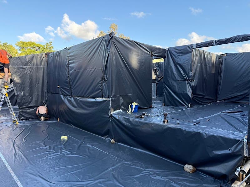 Hazclear Environmental asbestos removal work in Toowong