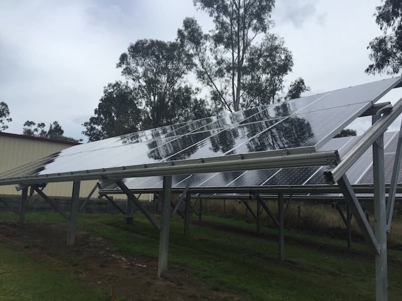 I Clean solar panel installation work in Ipswich