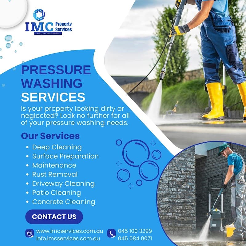 IMC Property Service pressure washing work in Darwin City