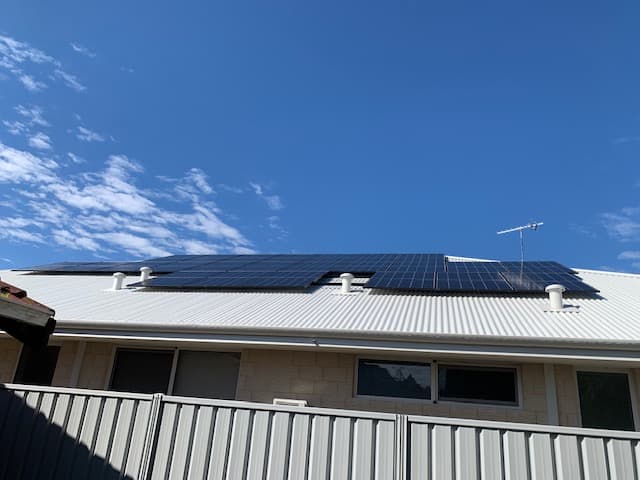 Induced Electrical Pty Ltd solar panel installation work in Rockingham