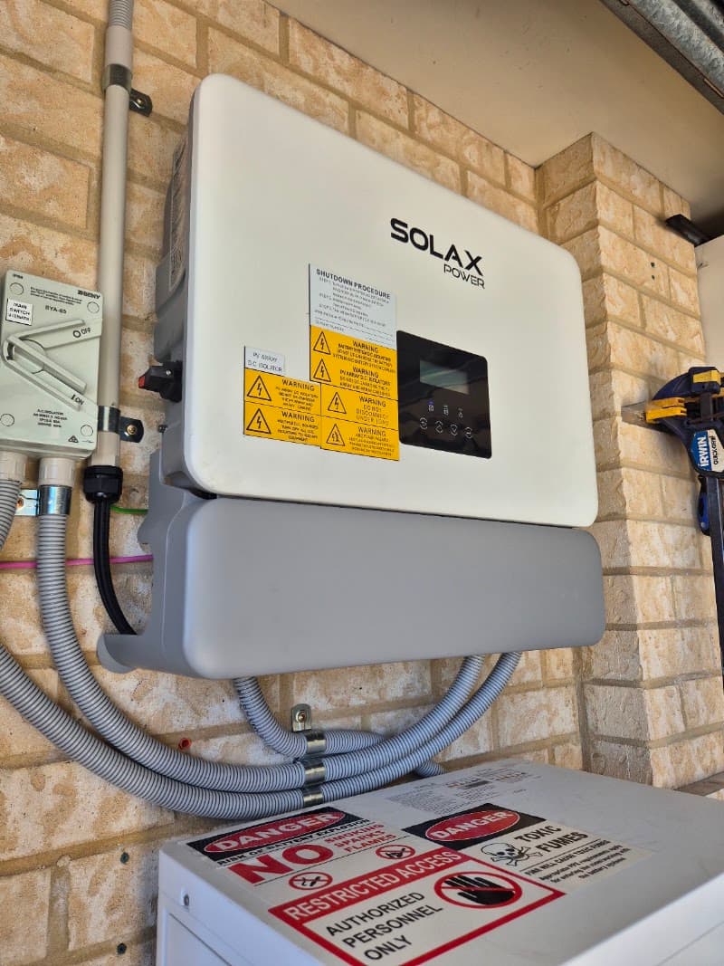 Induced Electrical Pty Ltd solar panel installation work in Rockingham