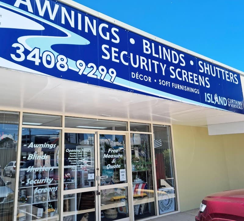 Island Curtains n Verticals Pty Ltd curtains & blinds work in Bellara