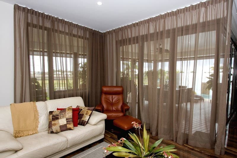 Island Curtains n Verticals Pty Ltd curtains & blinds work in Bellara