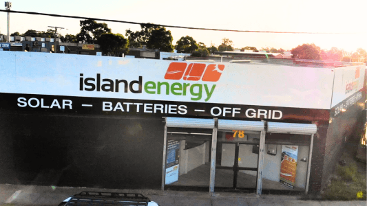 Island Energy solar panel installation work in Seaford