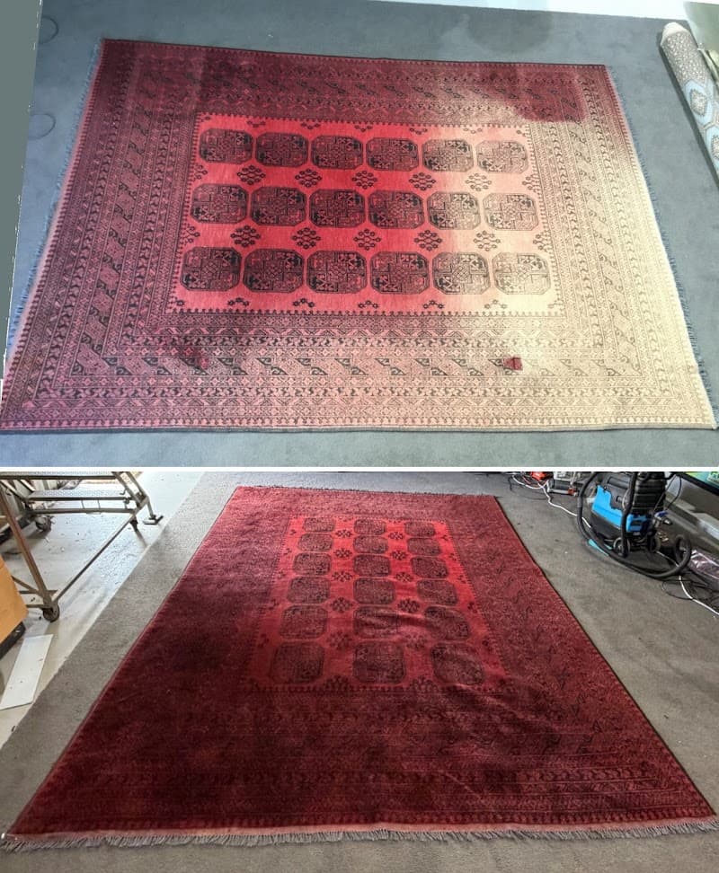 iWash Rugs carpet cleaning work in Eaglehawk