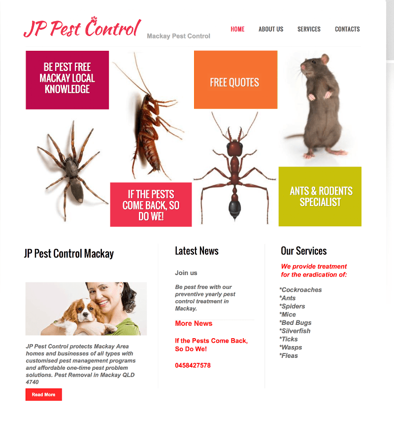 JP Pest Control pest control work in Andergrove