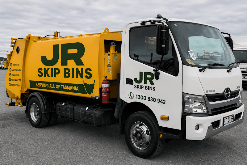 JR Skip Bins Tasmania rubbish removal work in Glenorchy