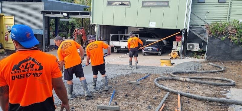 K & Co Contracting concreting work in North Lakes