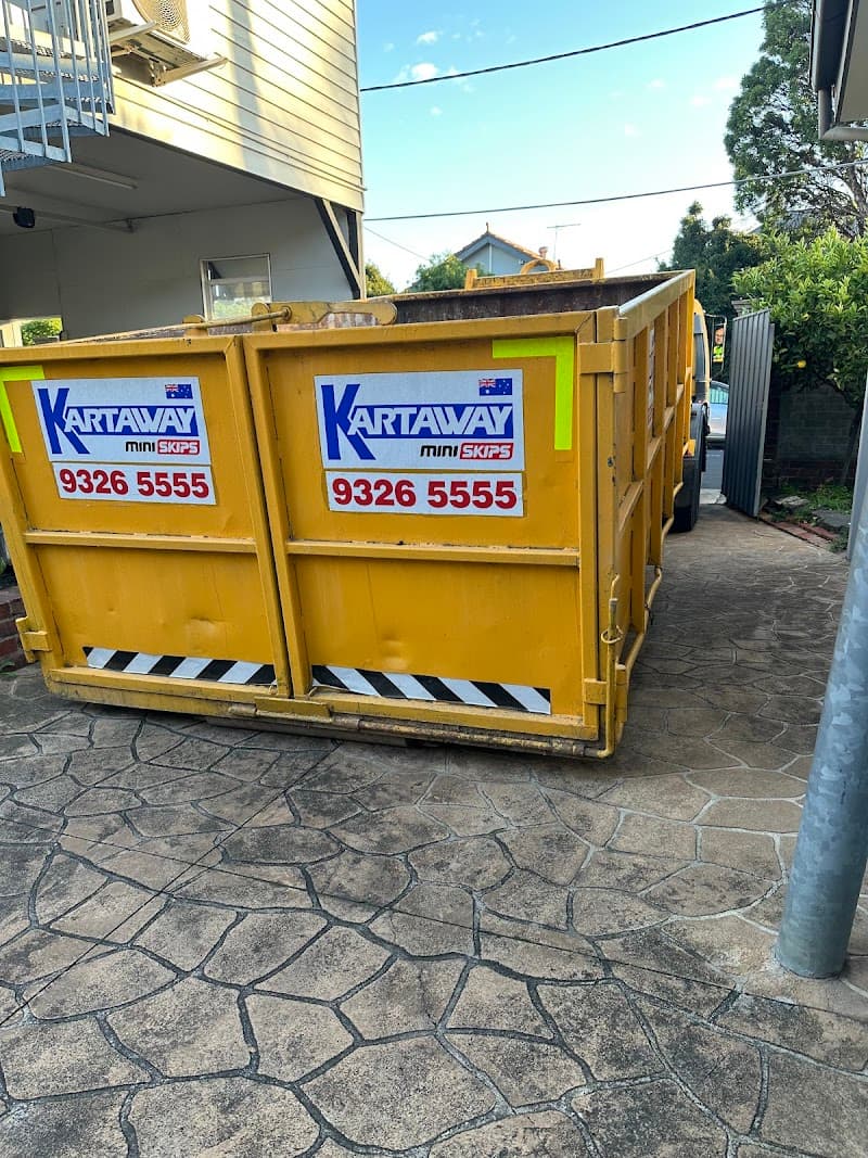 Kartaway Skip Bin Hire Melbourne rubbish removal work in Brunswick East