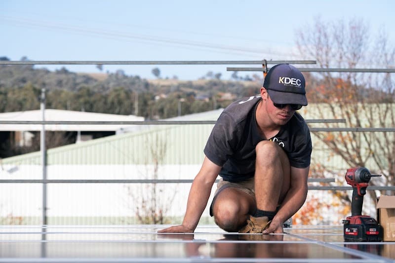 KDEC Electrical & Solar solar panel installation work in Albury