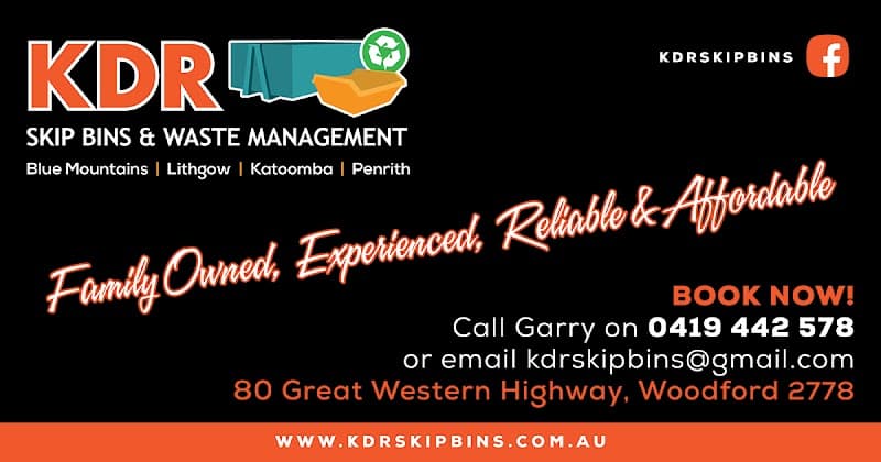 KDR Skip Bins & Waste Management Blue Mountains rubbish removal work in Woodford