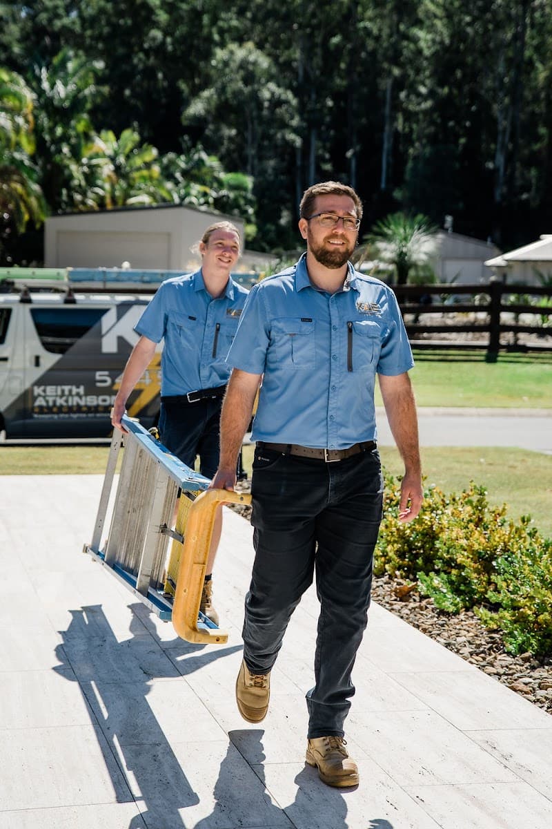 Keith Atkinson Electrical electrician work in Kuluin