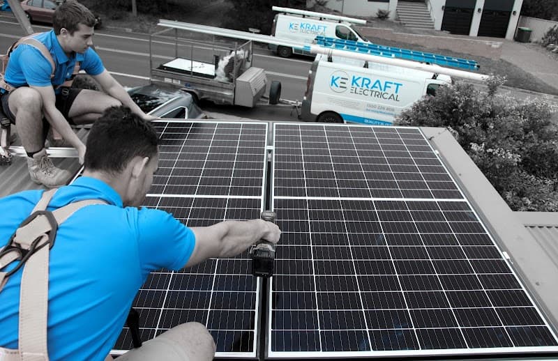 Kraft Electrical & Solar solar panel installation work in Wickham