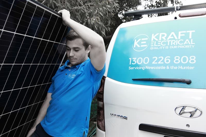 Kraft Electrical & Solar solar panel installation work in Wickham