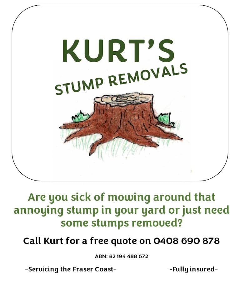 Kurt's Stump Grinding tree services work in Walligan