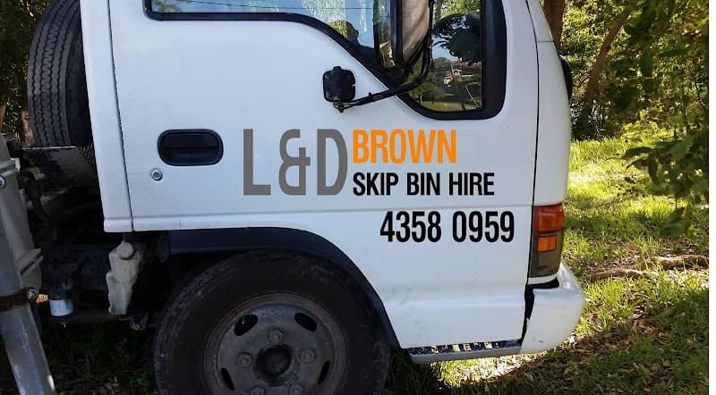 L&D Brown Skip Bin Hire rubbish removal work in Wyong