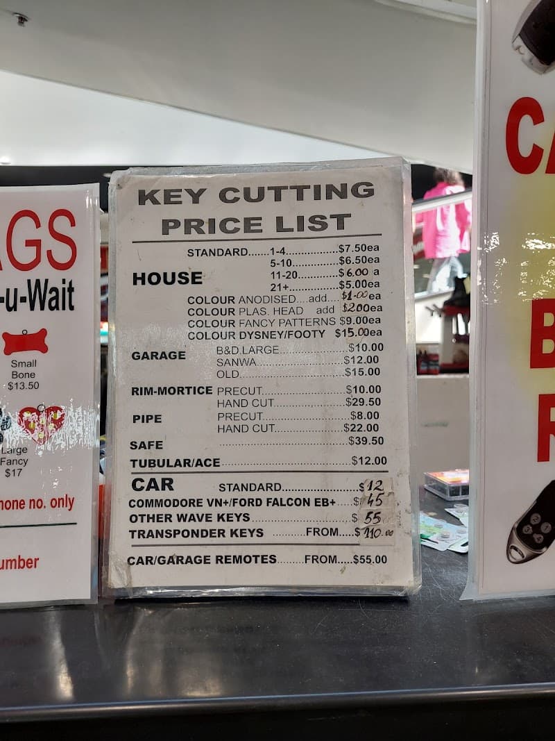 Laser Engraving and Keys locksmith work in Belconnen
