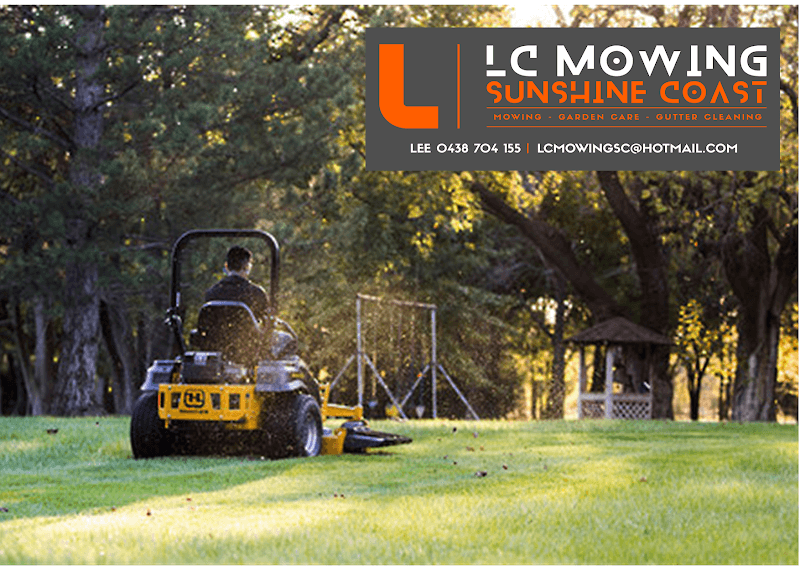 LC Mowing Sunshine Coast lawn care work in Buderim