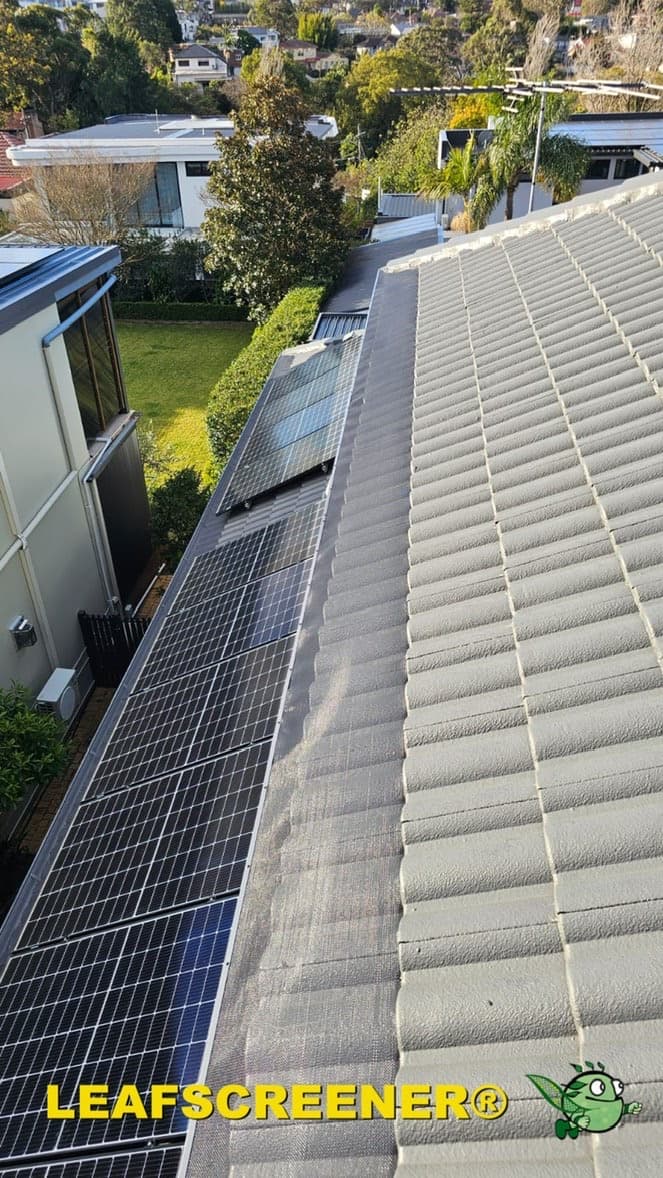 Leafscreener gutter cleaning work in Melbourne
