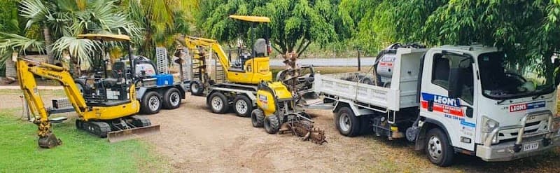 Leon's Dingo and Excavator Hire demolition work in Bouldercombe