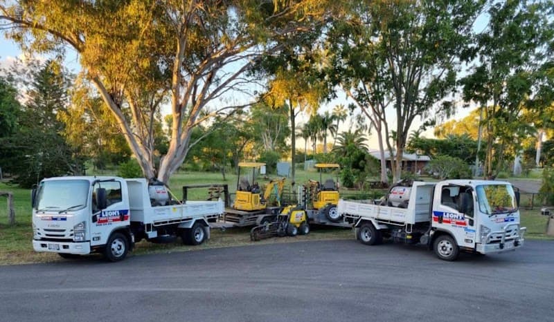 Leon's Dingo and Excavator Hire demolition work in Bouldercombe