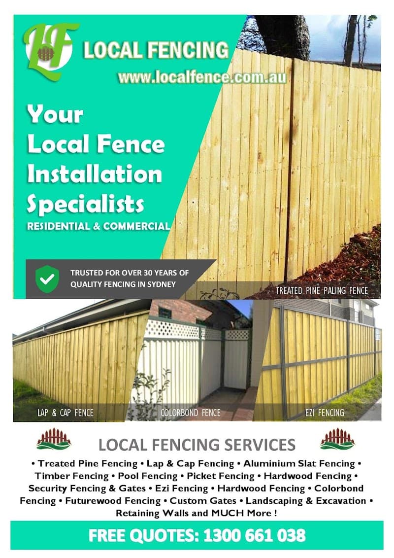 Local Fence fencing work in Parramatta