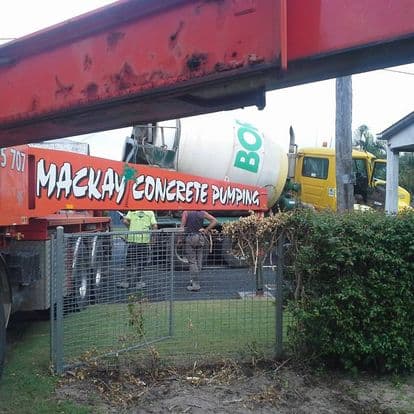 Mackay Concrete Pumping concreting work in North Mackay