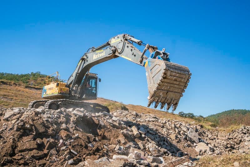 Markwell Group demolition work in Bohle