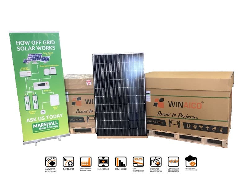 Marshall Solar and Energy solar panel installation work in Hobart