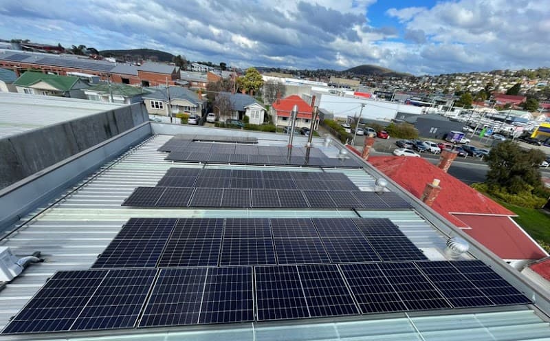 Marshall Solar and Energy solar panel installation work in Hobart