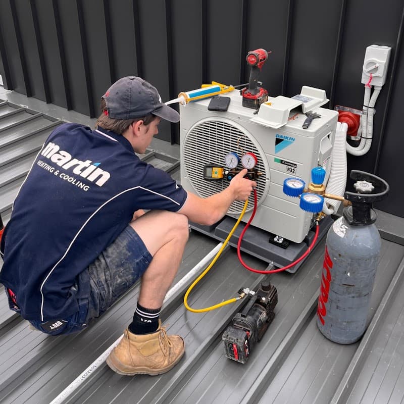 Martin Heating & Cooling air conditioning work in North Geelong