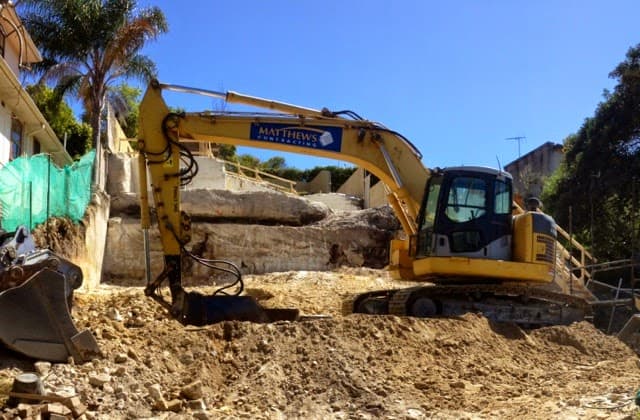 Matthews Contracting demolition work in Ingleside