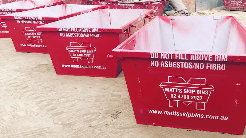 Matt’s Skip Bins rubbish removal work in Penrith