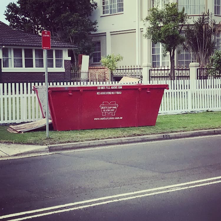 Matt’s Skip Bins rubbish removal work in Penrith