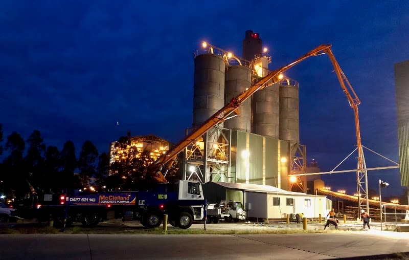 McClelland Concrete Pumping concreting work in Toowoomba City