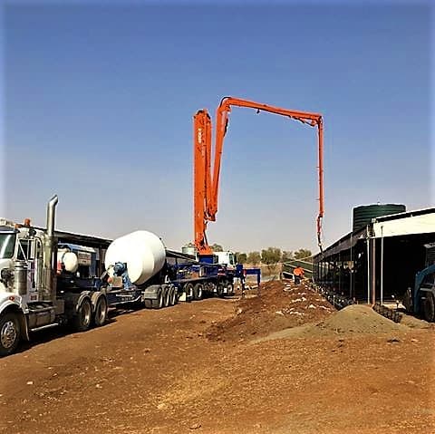 McClelland Concrete Pumping concreting work in Toowoomba City