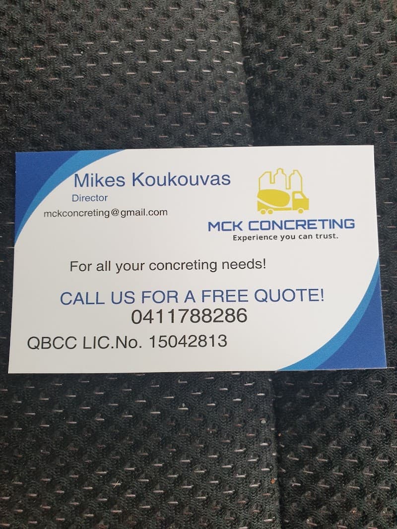 MCK CONCRETING concreting work in null