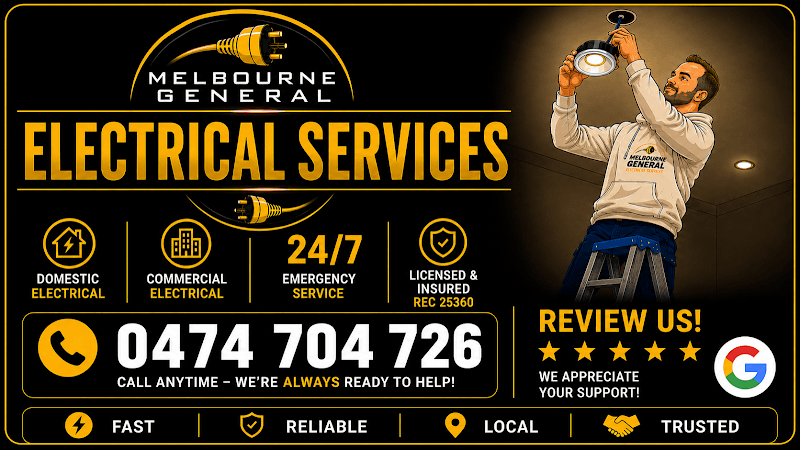 Melbourne General Electrical Services electrician work in Melbourne