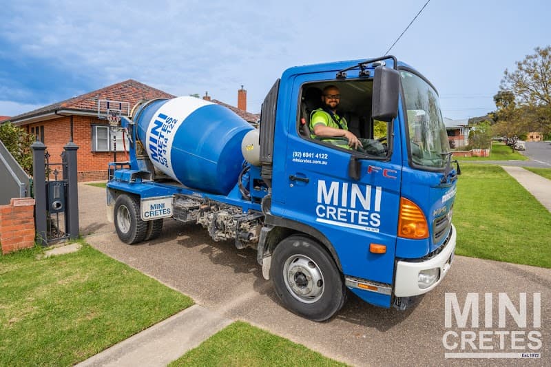 Mini Cretes concreting work in Albury