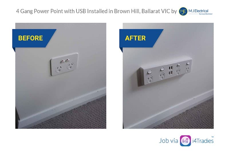 MJ Electrical & Solar electrician work in Ballarat East