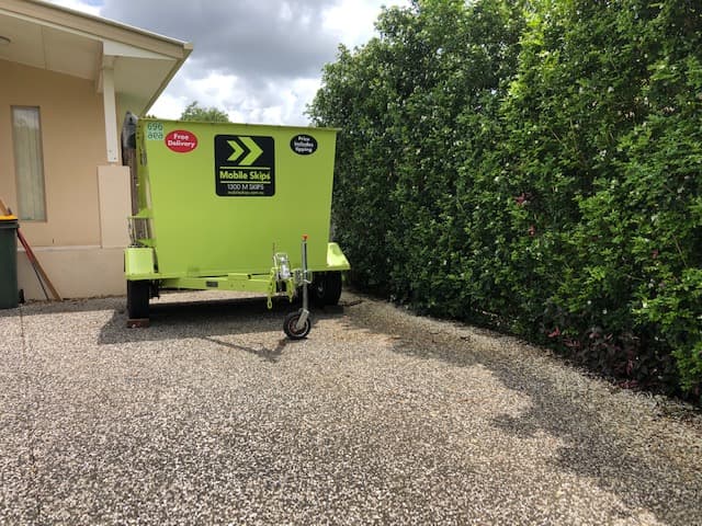 Mobile Skips Sunshine Coast rubbish removal work in Landsborough