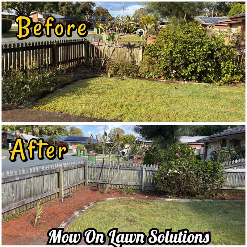 Mow on lawn solutions landscaping work in Victoria Point