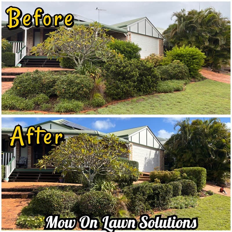 Mow on lawn solutions landscaping work in Victoria Point