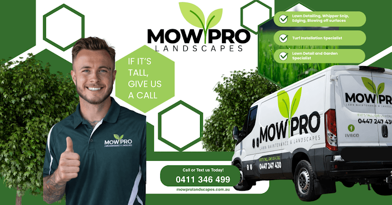 MowPro Landscapes lawn care work in Burleigh Heads