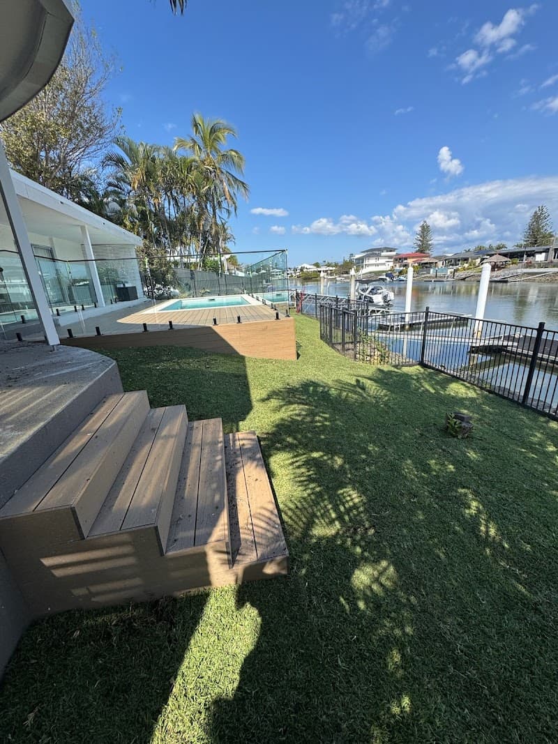 MowPro Landscapes lawn care work in Burleigh Heads