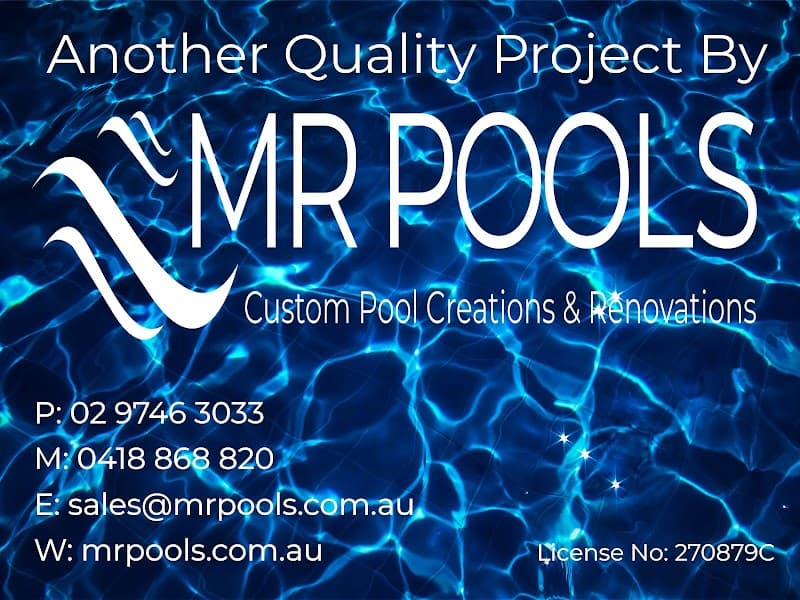 MR POOLS pool builder work in Homebush