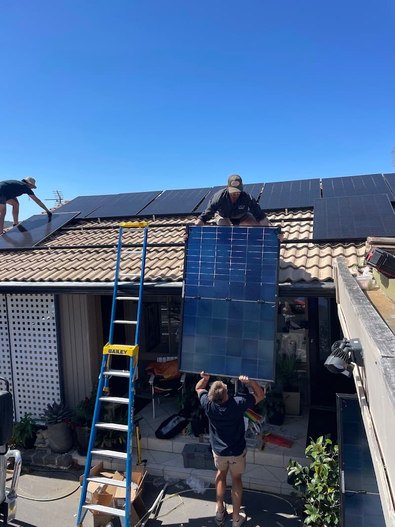 New Wave Energy Group solar panel installation work in Brookvale